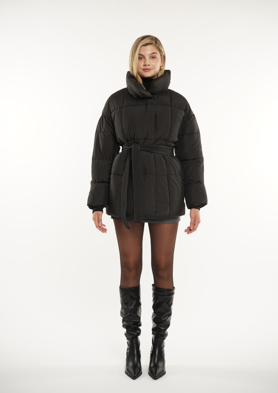 Lisa Belted Puffer Jacket