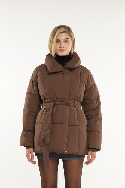 Lisa Belted Puffer Jacket