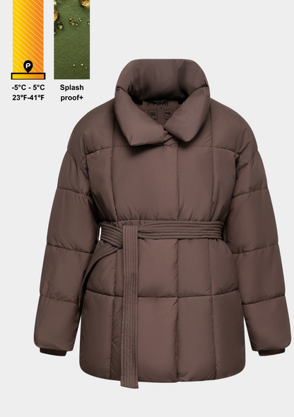 Lisa Belted Puffer Jacket