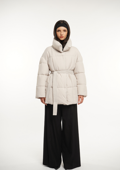 Lisa Belted Puffer Jacket