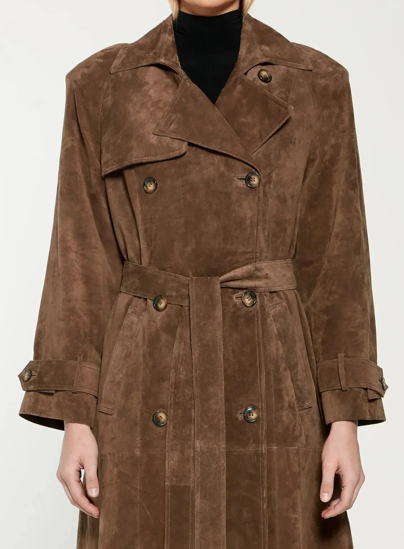 Chloe | Suede Elegant Trenchcoat