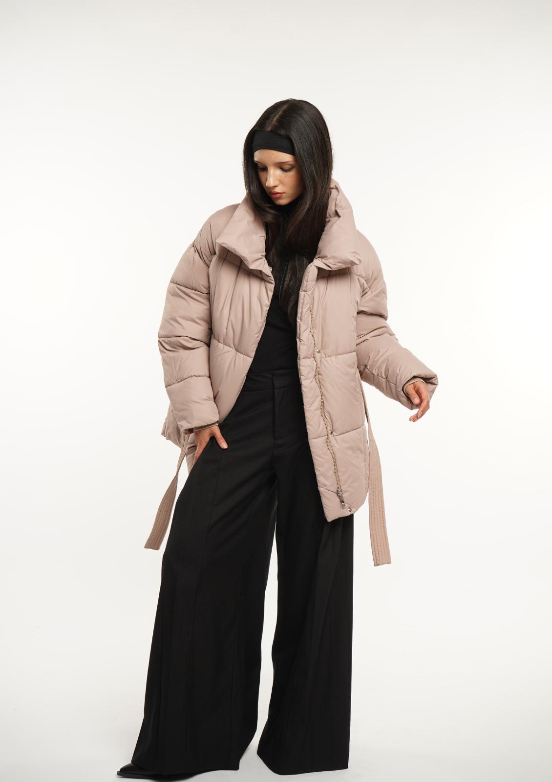 Lisa Belted Puffer Jacket