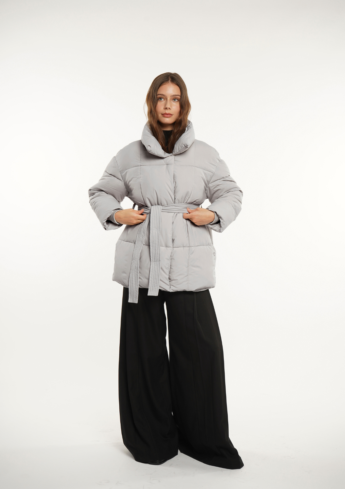 Lisa Belted Puffer Jacket