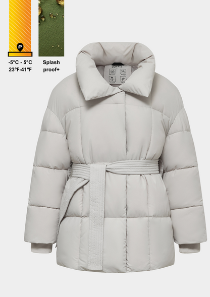 Lisa Belted Puffer Jacket